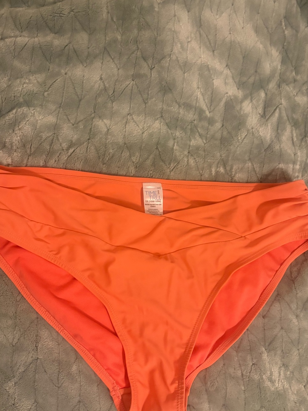 Time and Tru Bright Orange Women's Bikini Bottoms